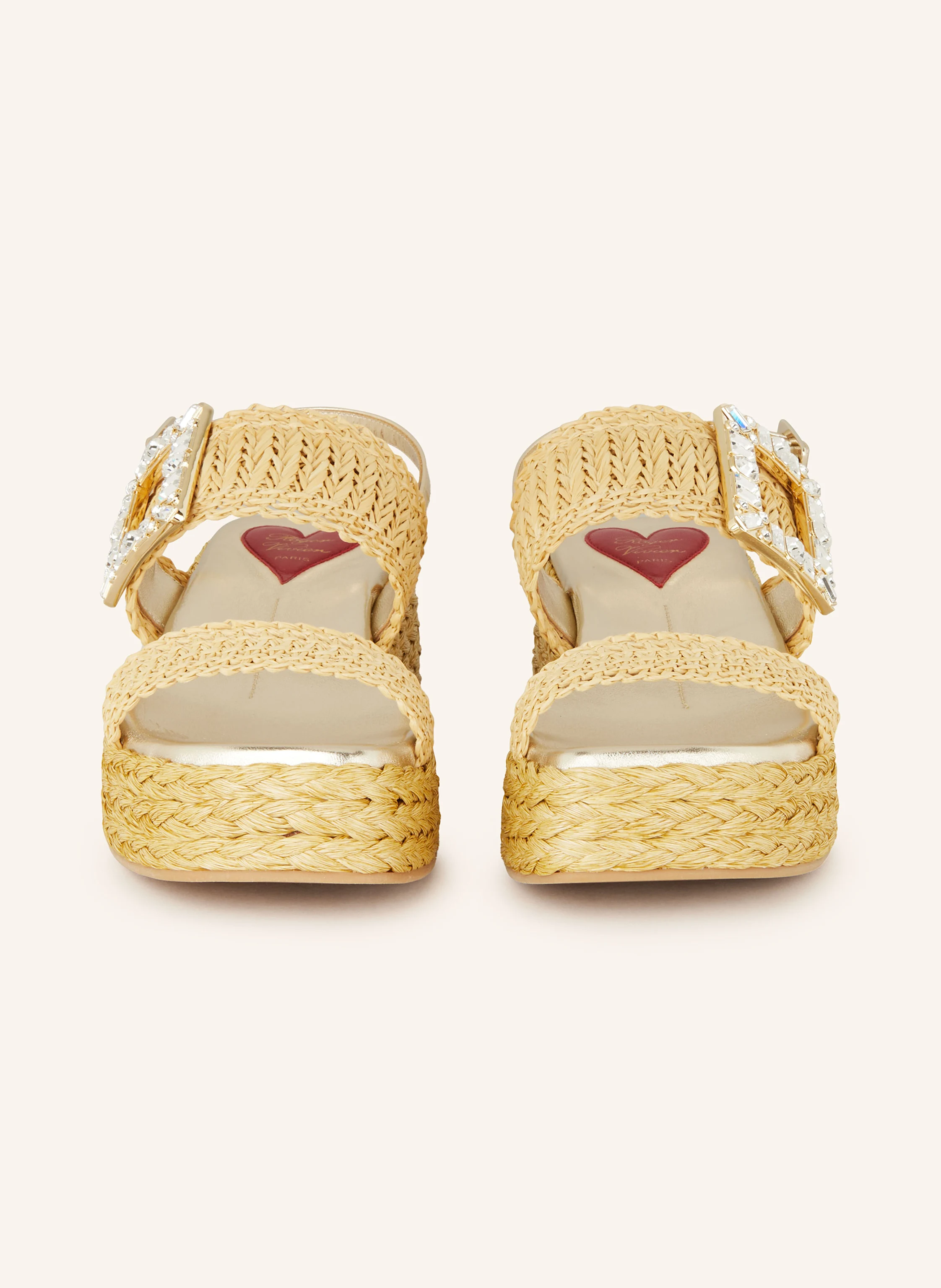 Roger Vivier Plateau-Wedges mit Schmucksteinen
