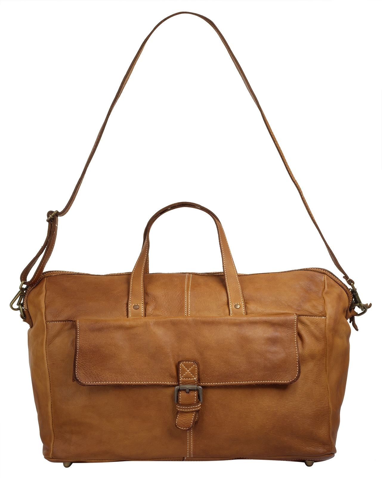Cluty Reisetasche echt Leder, Made in Italy