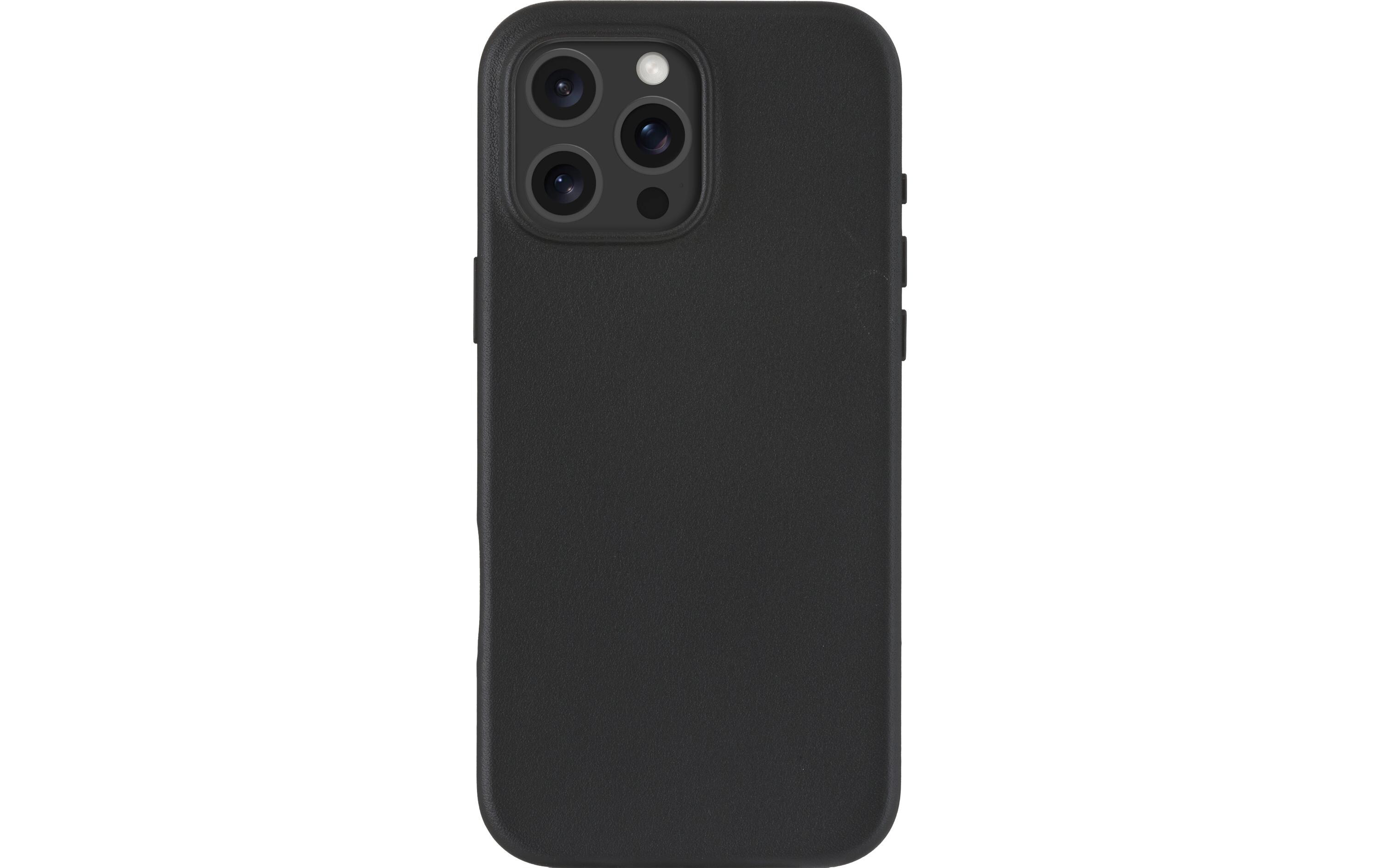 Book Cover Roskilde iPhone 16 Pro Max SchwarzSchutzhülle aus Leder mit MagSafe-Funktion für das Apple iPhone 16 Pro Max