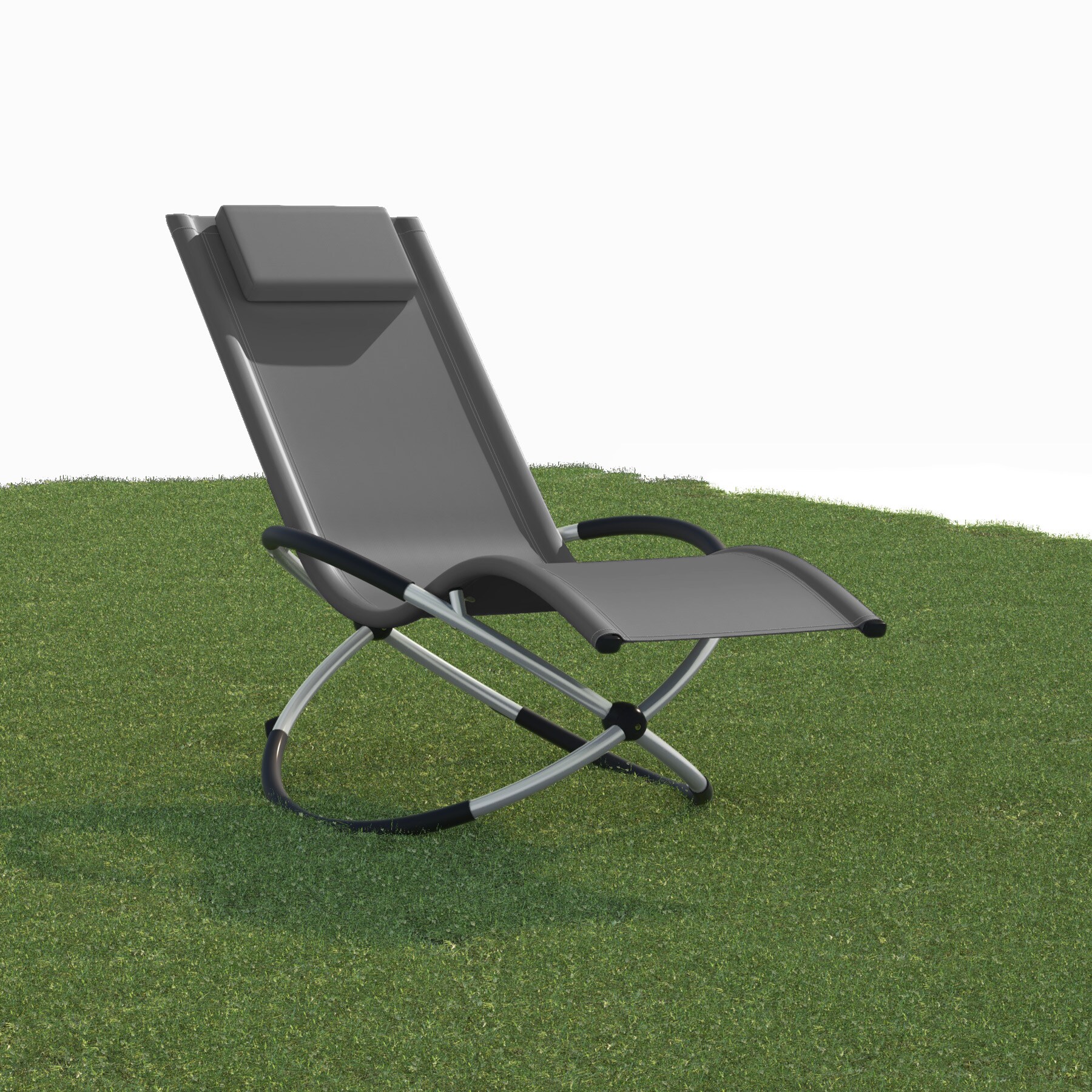 tectake® Sonnenliege, mit Textilene, Belastbarkeit 150 kg, 150 x 73 x 93 cm