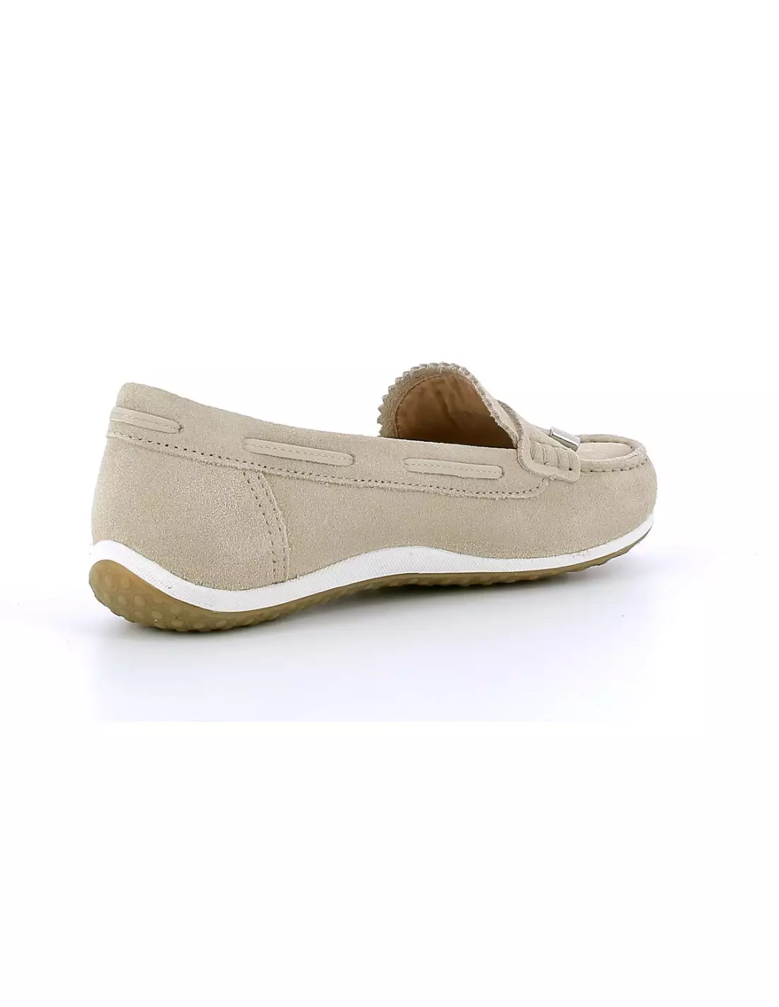 GEOX VEGA - Mocassins & bateaux Taupe