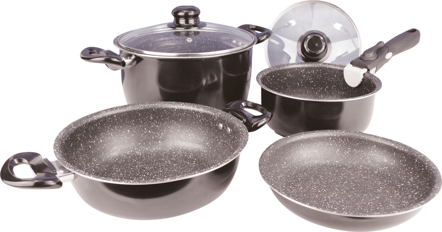 Gimex Black Line Kochtopf-Set 7-tlg.