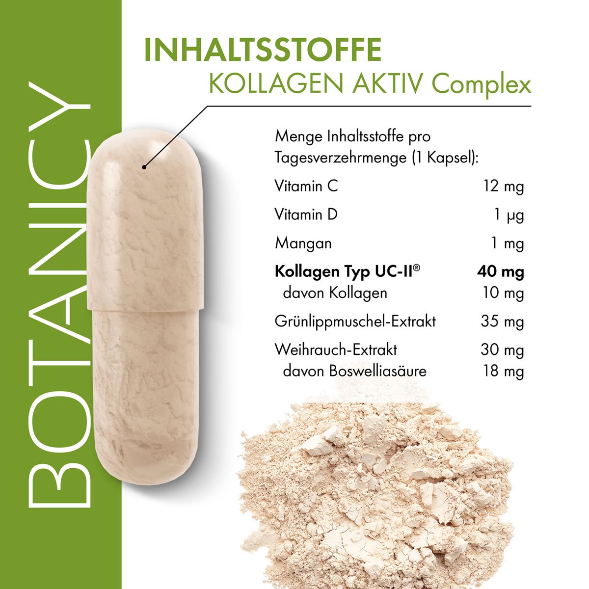 BOTANICY Kollagen Aktiv Complex mit UC-II