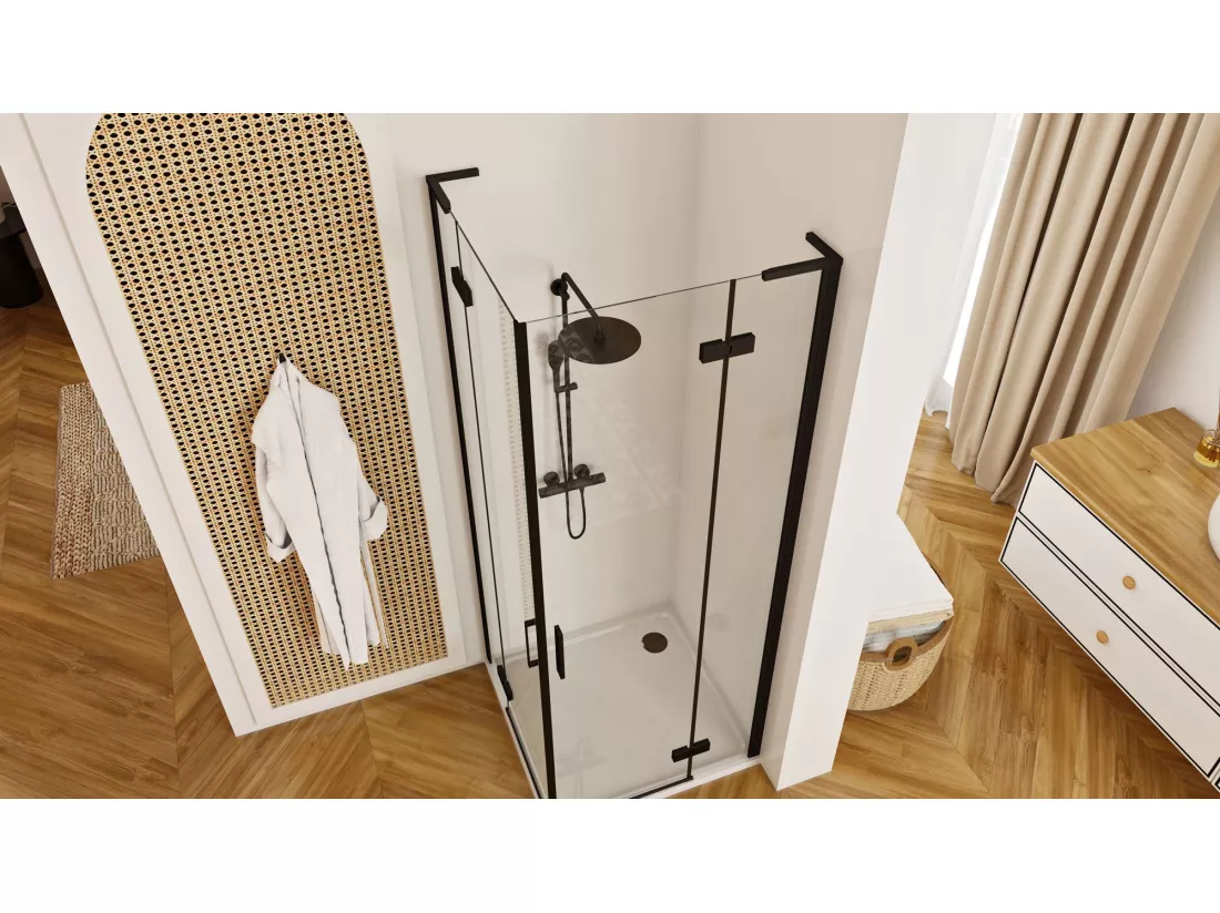 Cabine De Douche Rea Hugo 80X80 Black