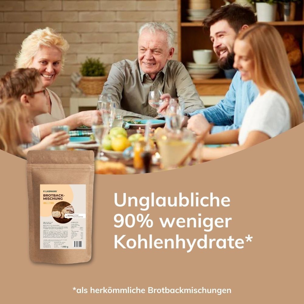 Laibmann's kohlenhydratreduzierte Brotbackmischung