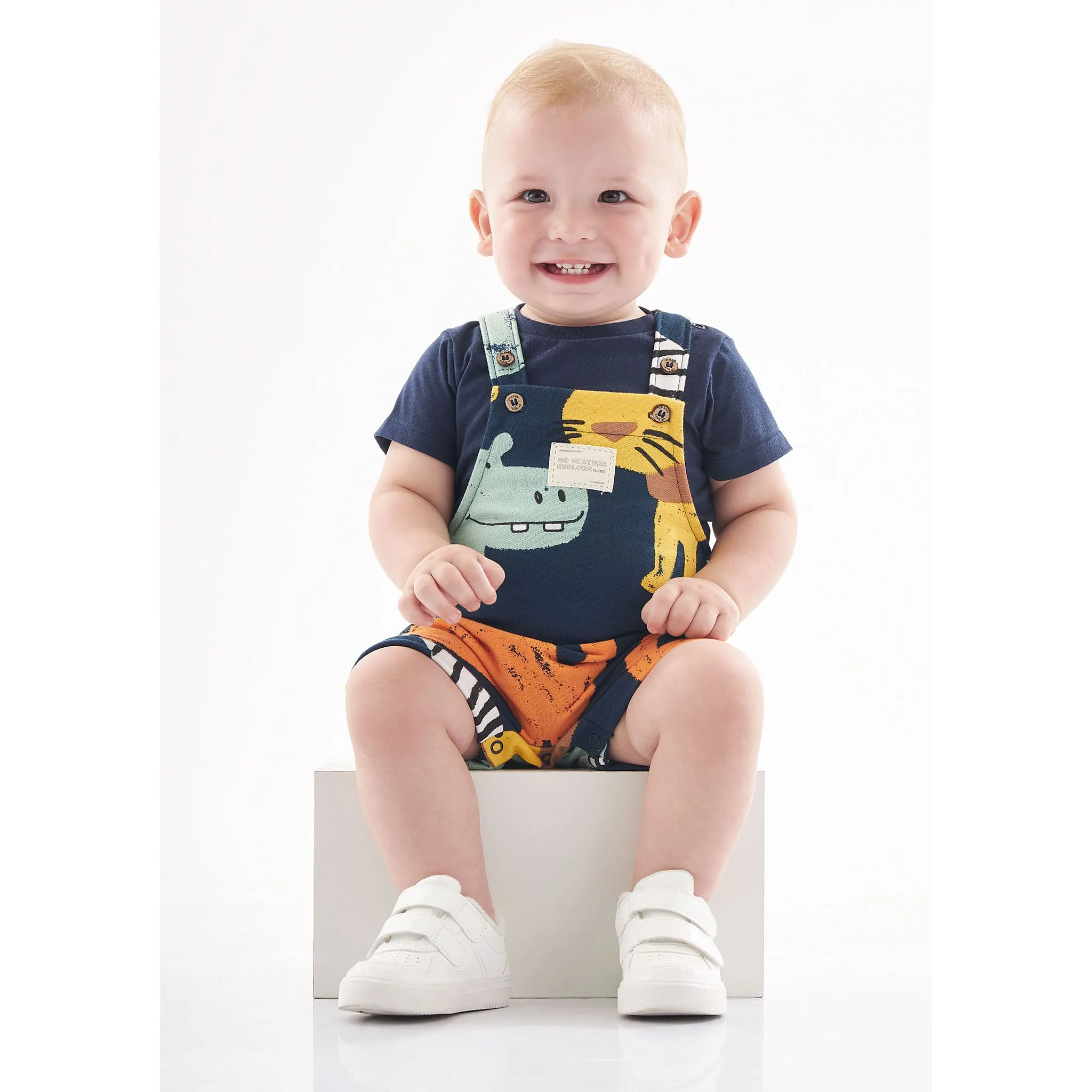 Up Baby Ensemble 2 Pièces Salopette Safari 3-2m