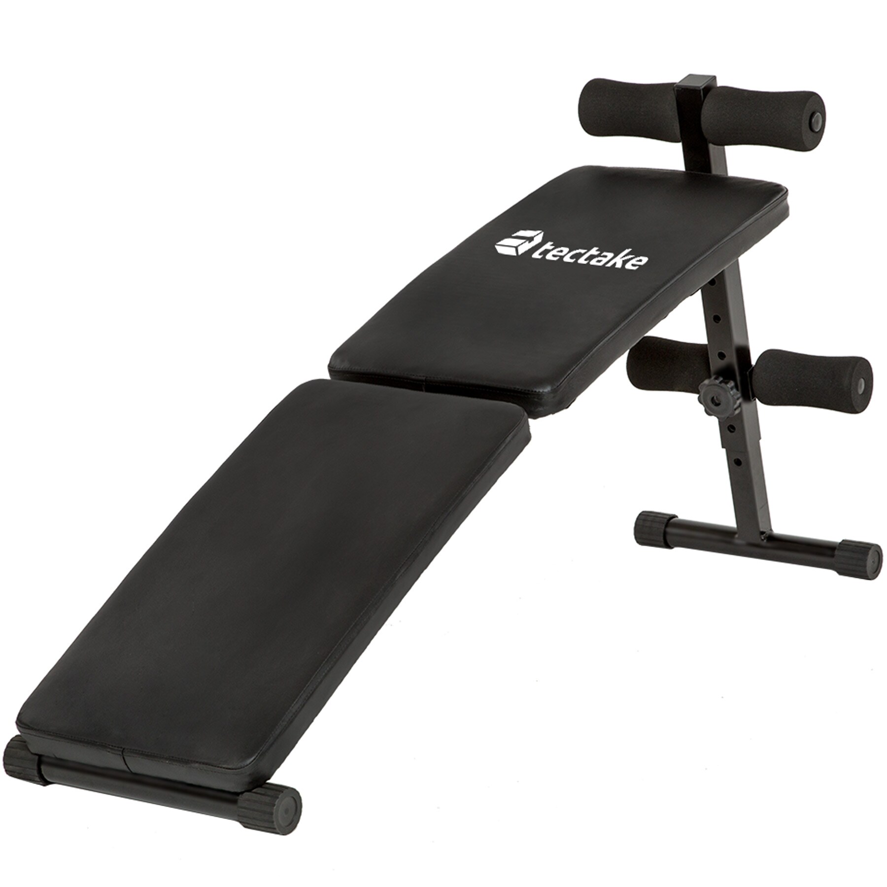 tectake® Sit-up Bank, 4-fach verstellbar, klappbar, rutschfeste Fußenden