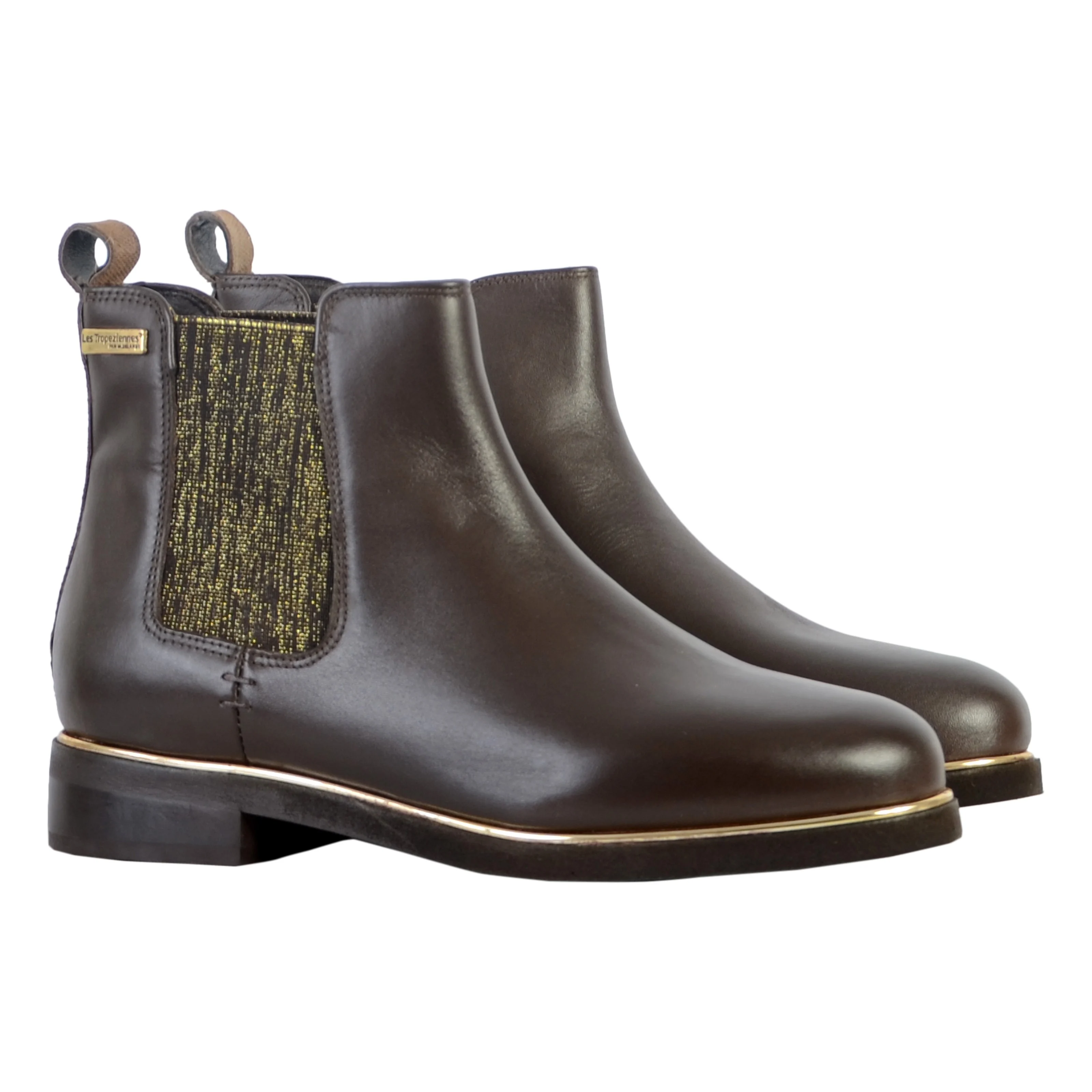 Bottines en cuir Micky | Marron