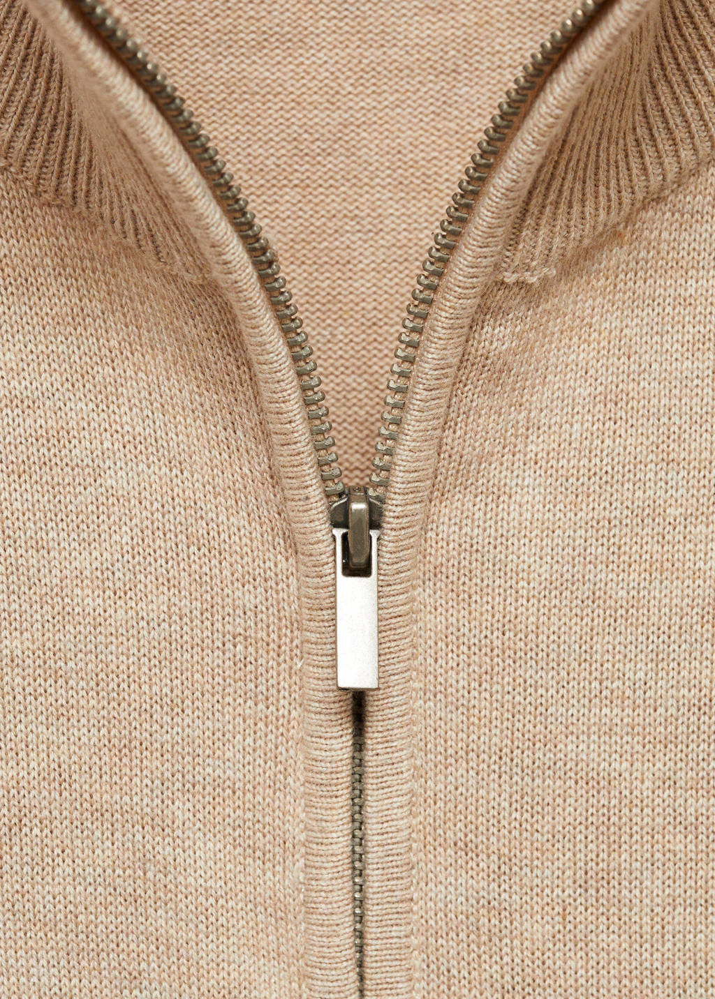 MANGO TEEN trui beige fijn gebreid