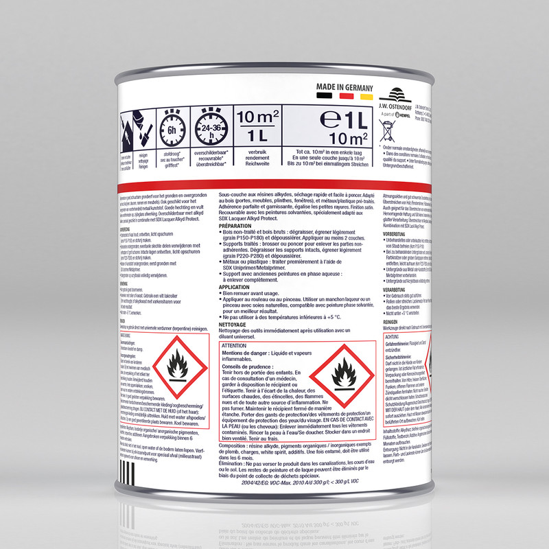 Bridex SDX Undercoat grondverf alkyd 1L wit