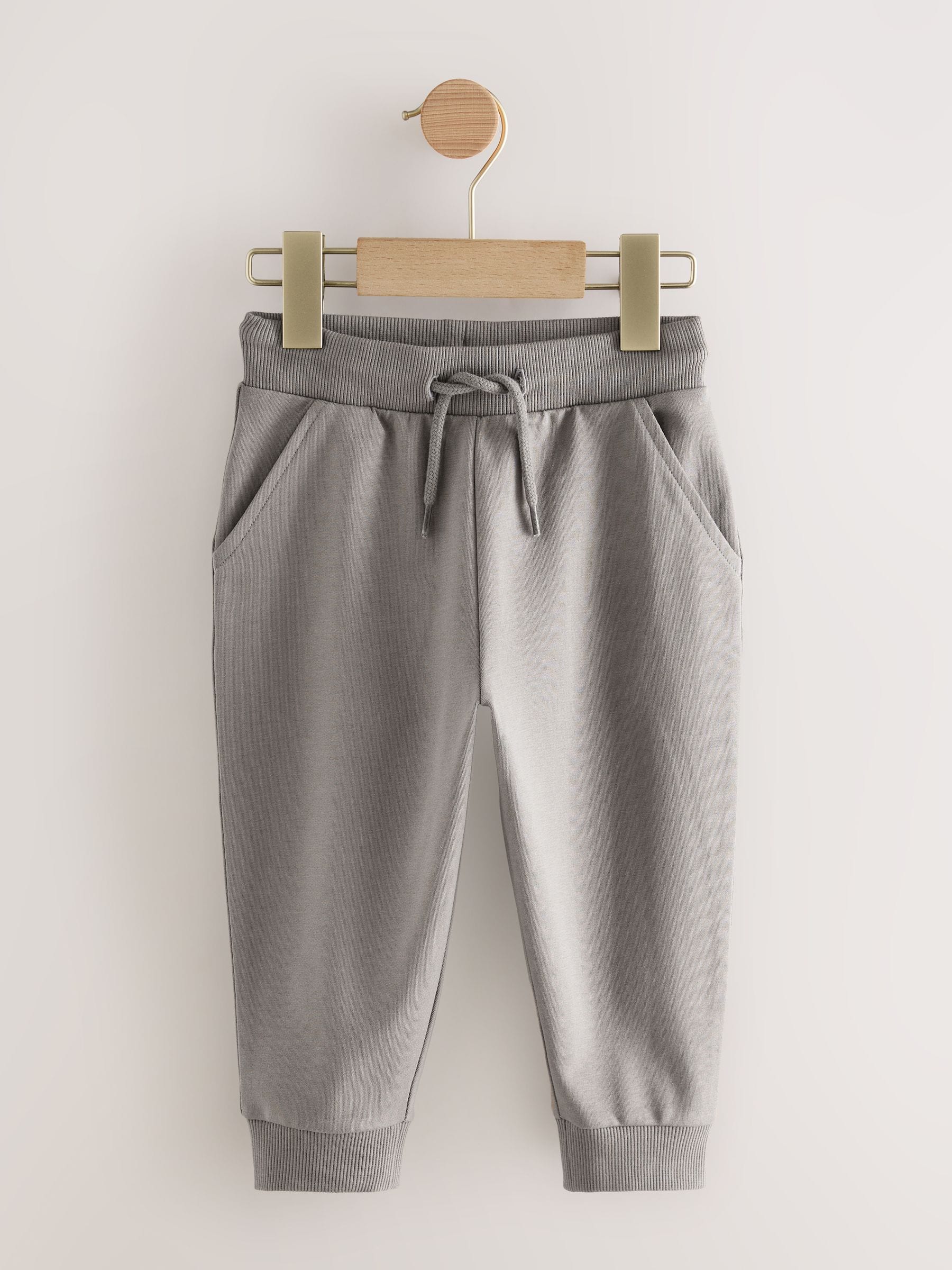 Kaki/grijs/blauw - Verpakking van 5 joggingbroeken (3mnd-7jr)
