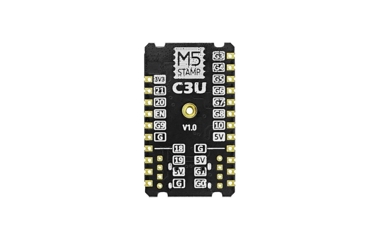 Entwicklerboard M5stamp C3U Mate mit Pin HeadersUltra kompaktes Entwicklerboard mit RISC-V Prozessor