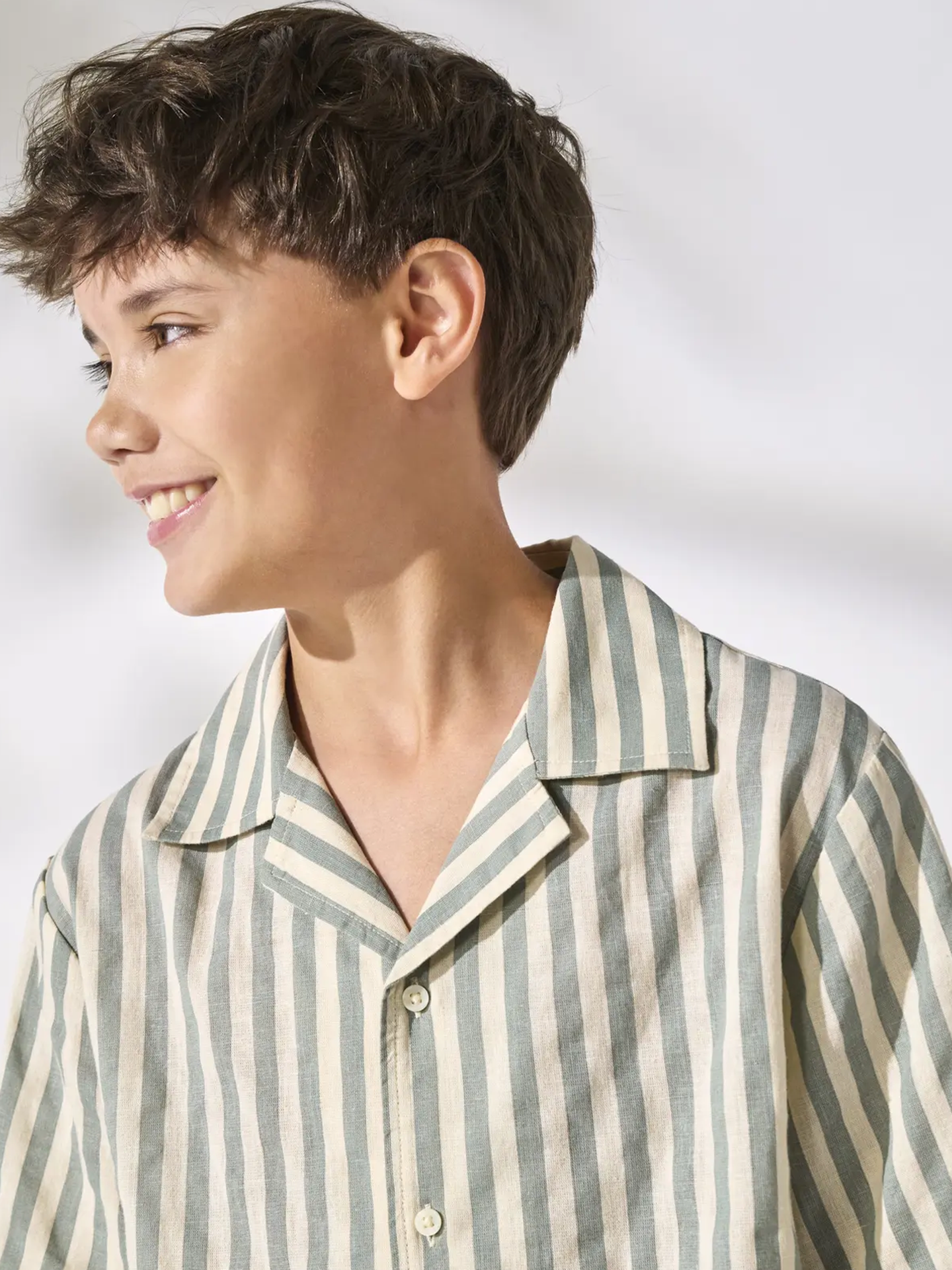 Mattie Short Sleeve Striped Shirt Woven