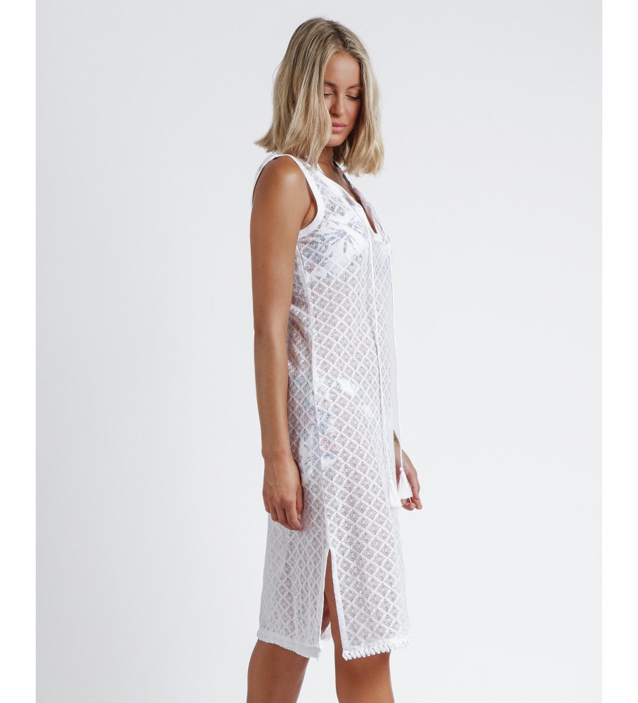 Vestido básico sem mangas Admas branco