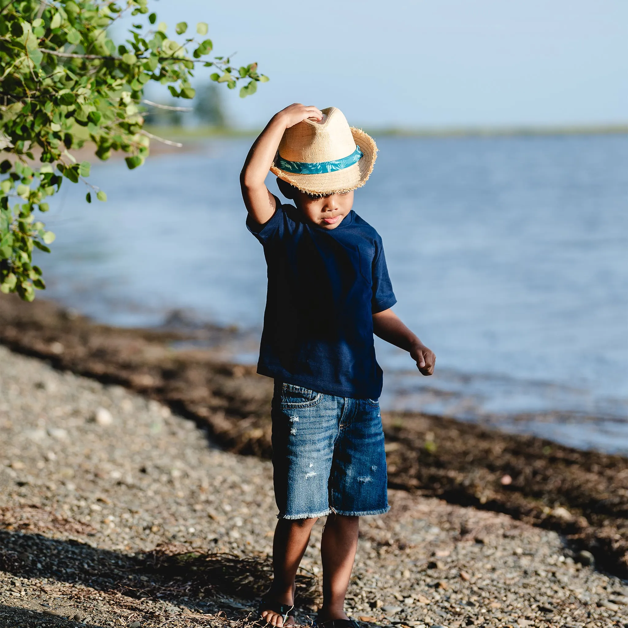 Calikids Chapeau Fedora Paille 9mois-3ans