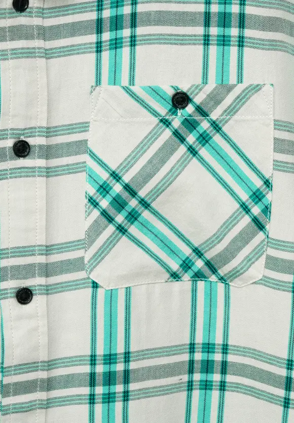 Hemd mit Karomuster - bottle green