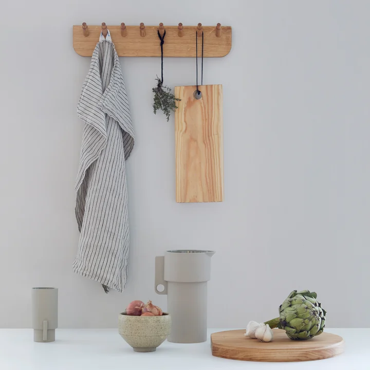 Form & Refine - Echo Garderobenleiste, L 40 cm, Eiche natur