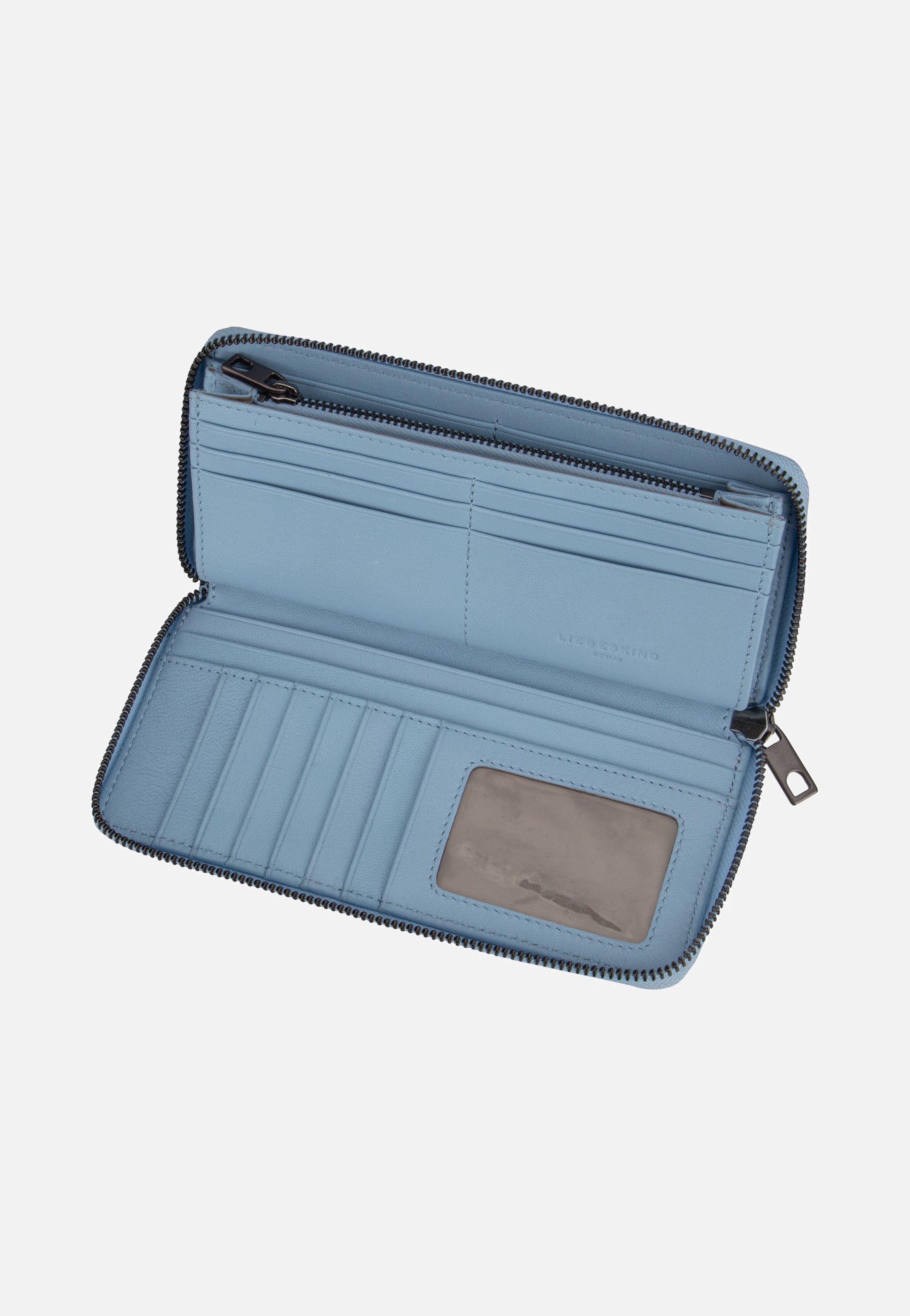Gigi Small Pebble Blue Denim - Portemonnaie