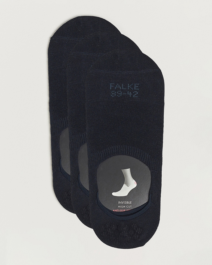 Falke 3-pack Casual High Cut Sneaker Socks Dark Navy