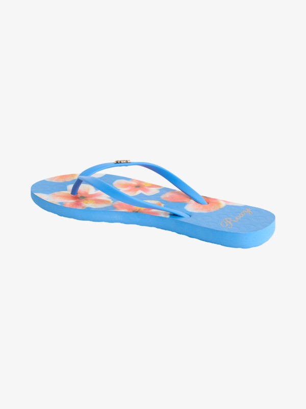 New Viva Printed Tongs Bleu Femme