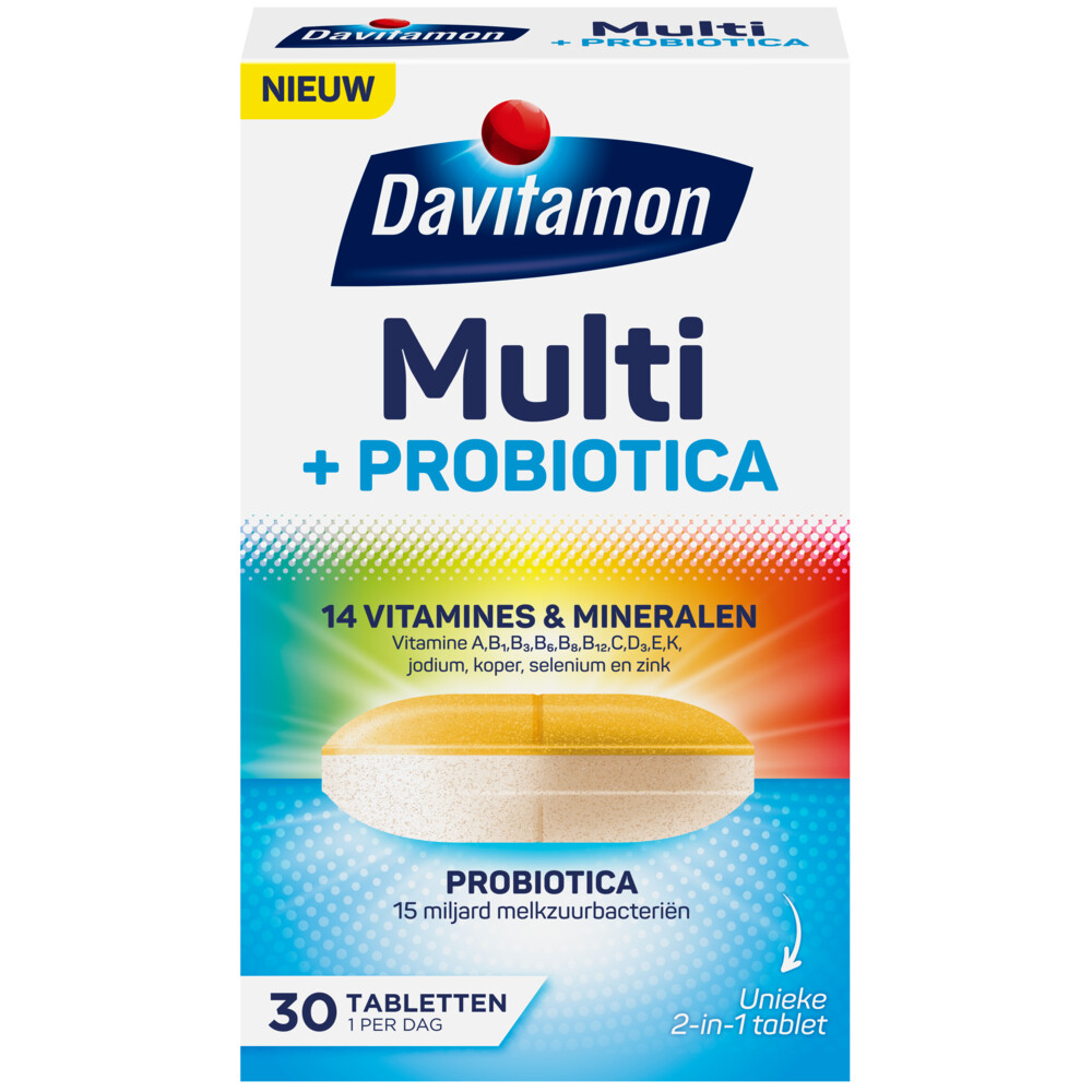 Davitamon Multi + Probiotica 30 tabletten