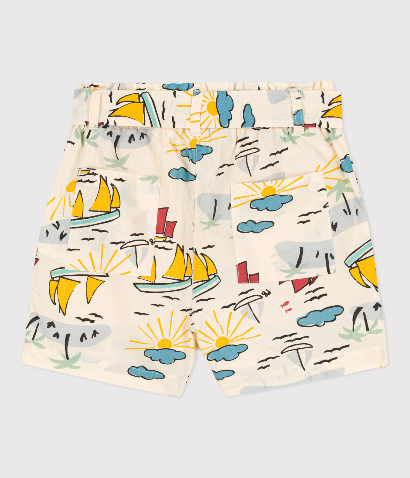 Short imprimé en popeline enfant fille