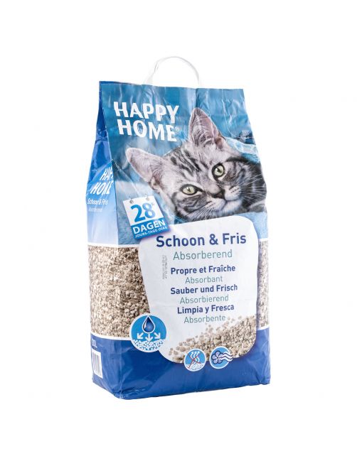 Happy Home Schoon & Fris Absorberend - Kattenbakvulling - 20 l
