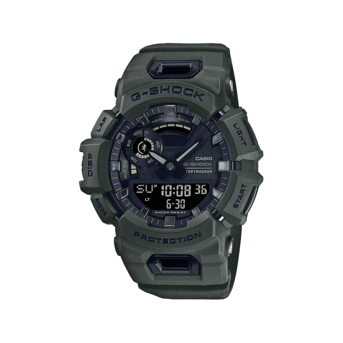 Montre G-SHOCK homme bracelet résine vert foncé