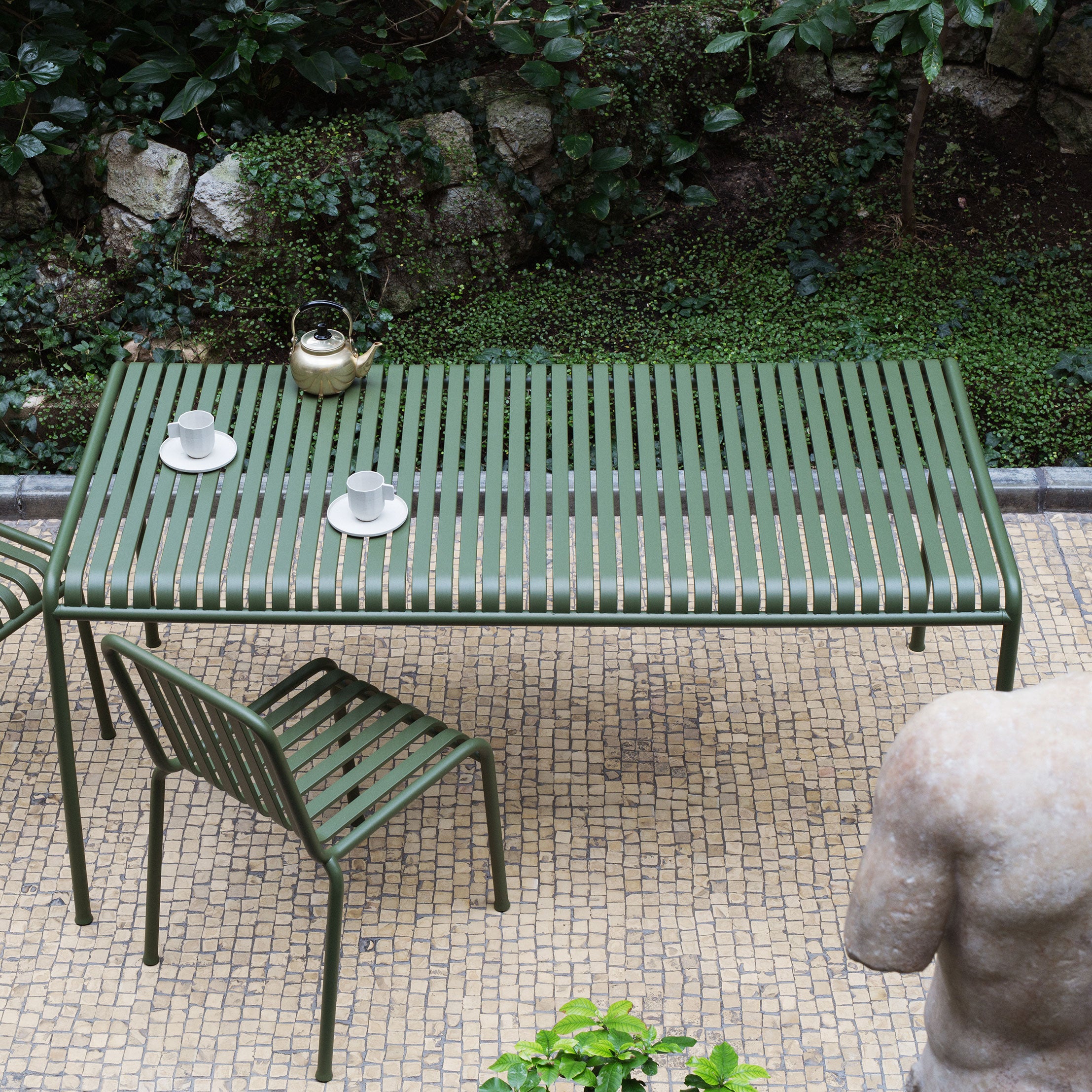 HAY Palissade Tuintafel 170 x 90 cm - Olijfgroen