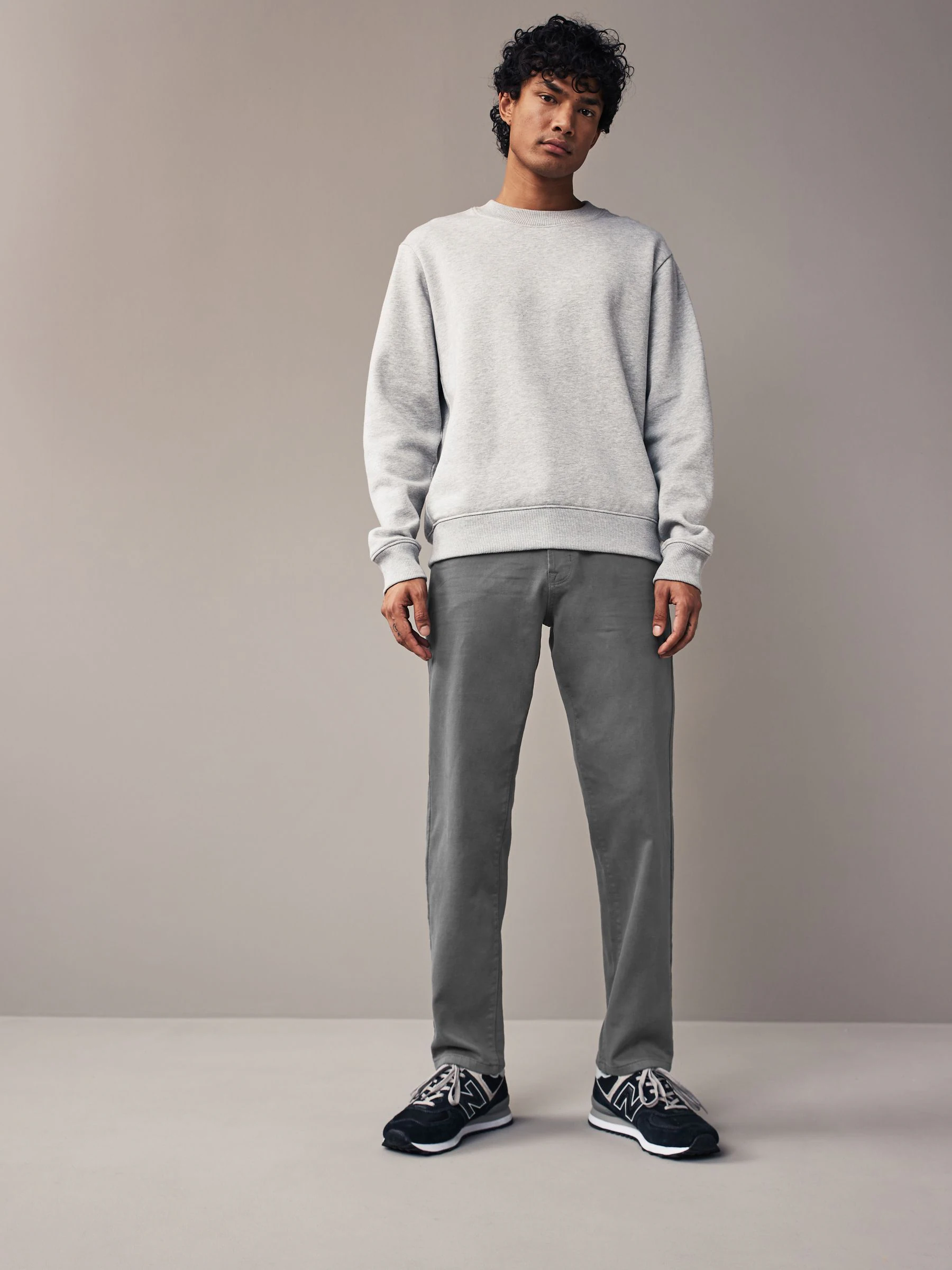 Antracietgrijs - Slim Fit - Comfortabele stretchjeans