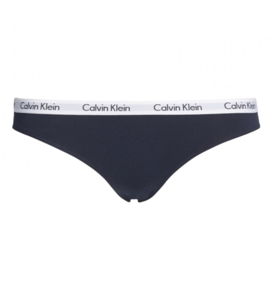 Calcinha fio dental preta Calvin Klein
