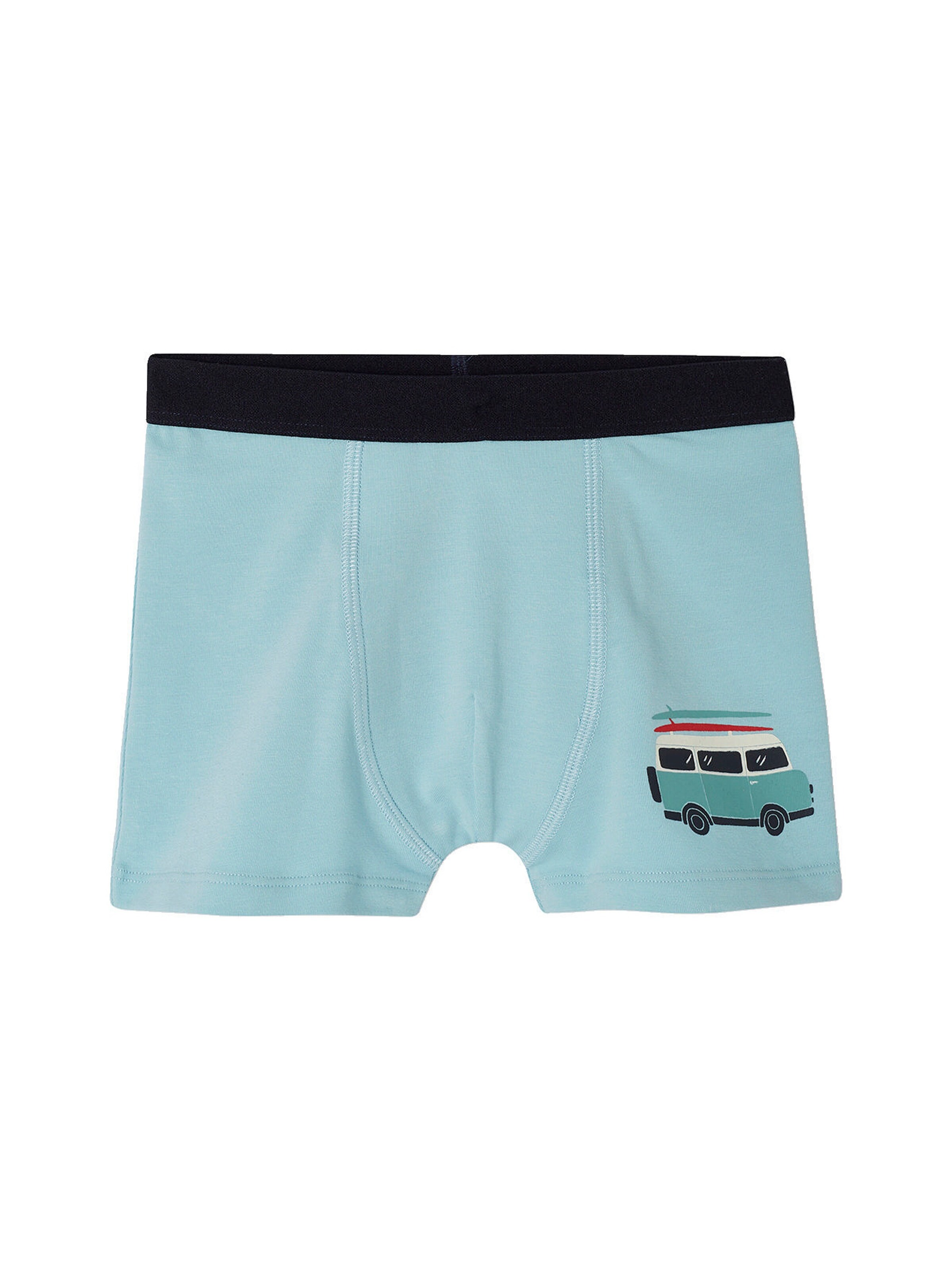 Vertbaudet 4er-Pack Jungen Boxershorts mit Bio-Baumwolle aqua