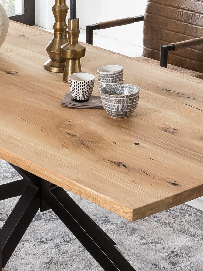 Tischplatte 200x100 Wildeiche Esstisch Schreibtisch DIY Esszimmer Küche Tisch