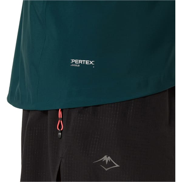 Veste trail ASICS FUJITRAIL ELITE WATERPROOF JACKET SAXON GREEN