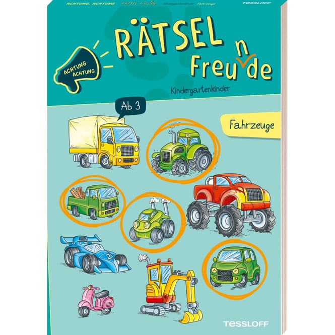 Rätsel-Freunde - Kindergartenkinder - Fahrzeuge