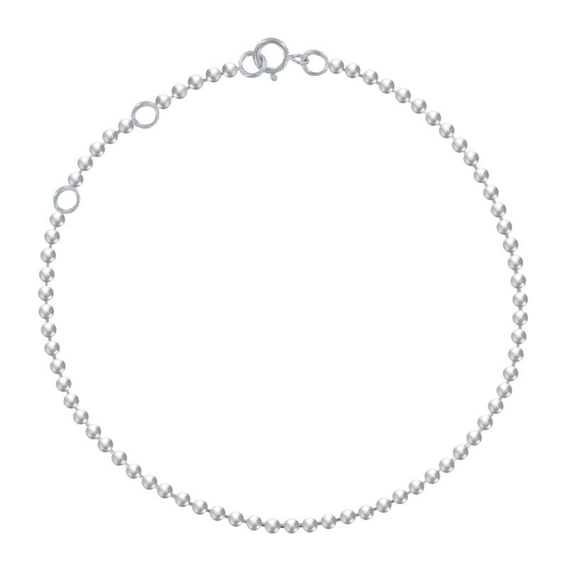 Bracelet Argent Perles 2mm