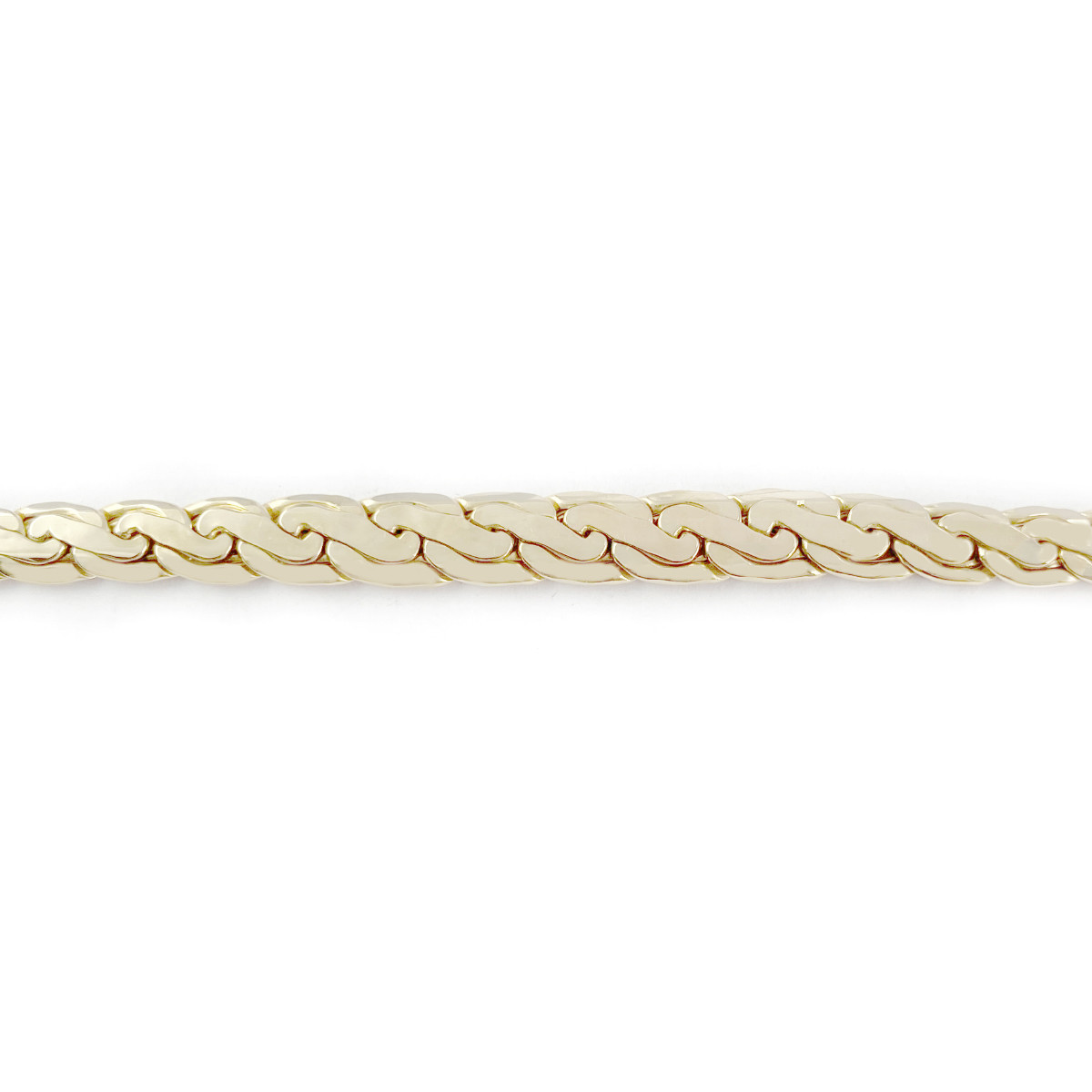 Collier d'occasion or 750 jaune maille fantaisie 42.5 cm