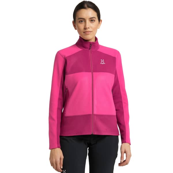 Veste polaire randonnée HAGLÖFS BUTEO MID JACKET W ULTRA PINK/DEEP PINK