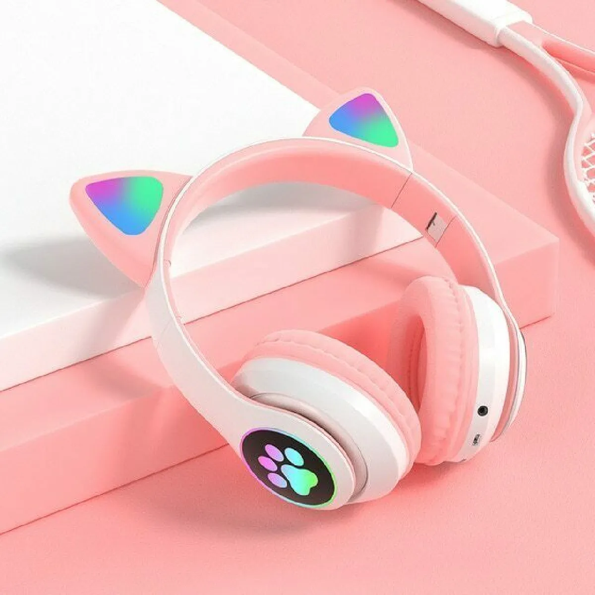 Universal Casque Chat Mignon - Rose