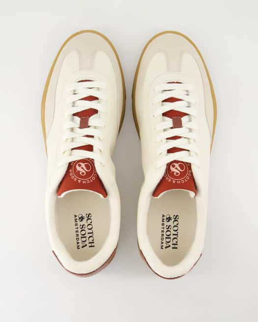 Scotch & Soda Slim Sneaker in Beige