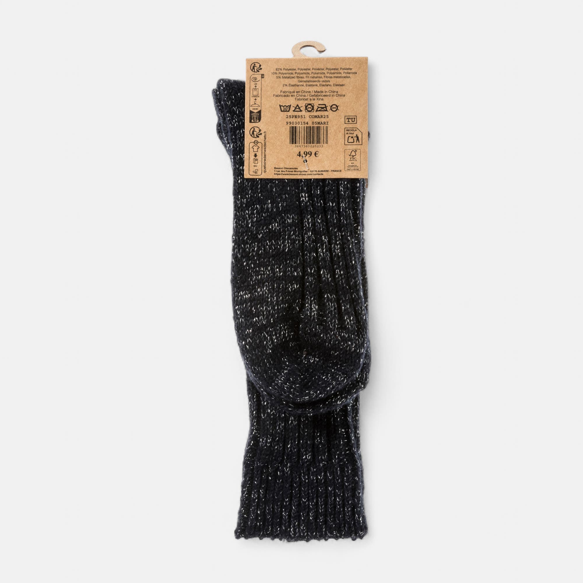 Chaussettes Femme bleu marine