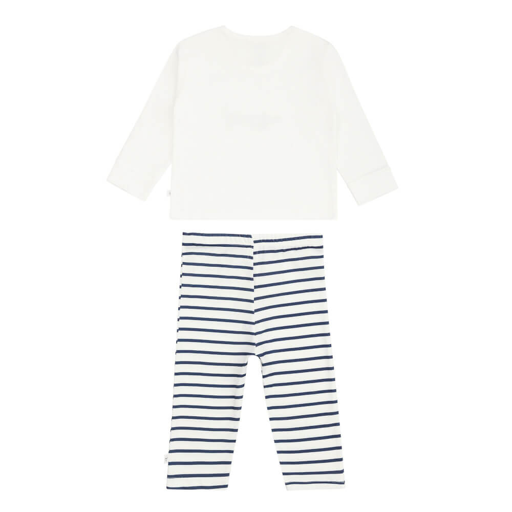 Long Sleeve Set Dog milky/navy, 98/104,