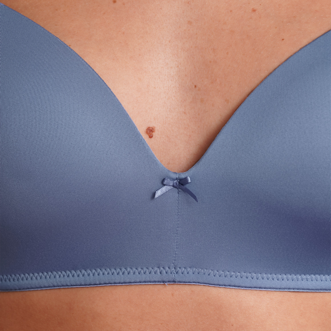Gina Benotti Damen Soft-BH mit Spitze blau