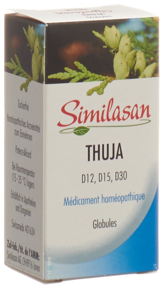 SIMILASAN Thuja<br>15 g, Globuli, D12/D15/D30