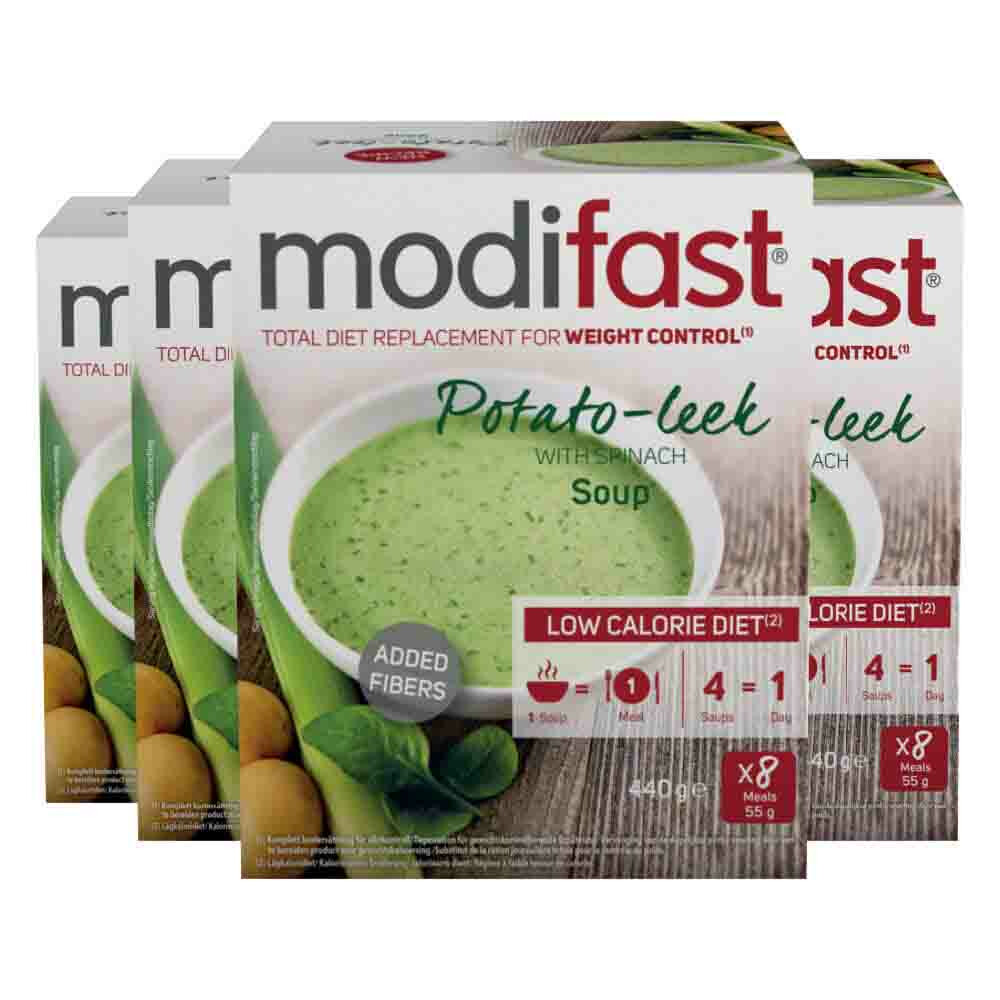 4x Modifast Intensive Soep Potato-Leek440 gr