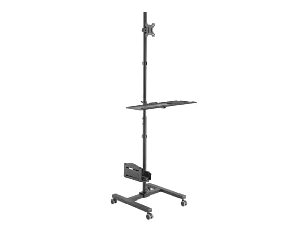 Equip 650171, Multimediavogn, Sort, Plast, Rustfritt stål, PC, 8 kg, 43,2 cm (17