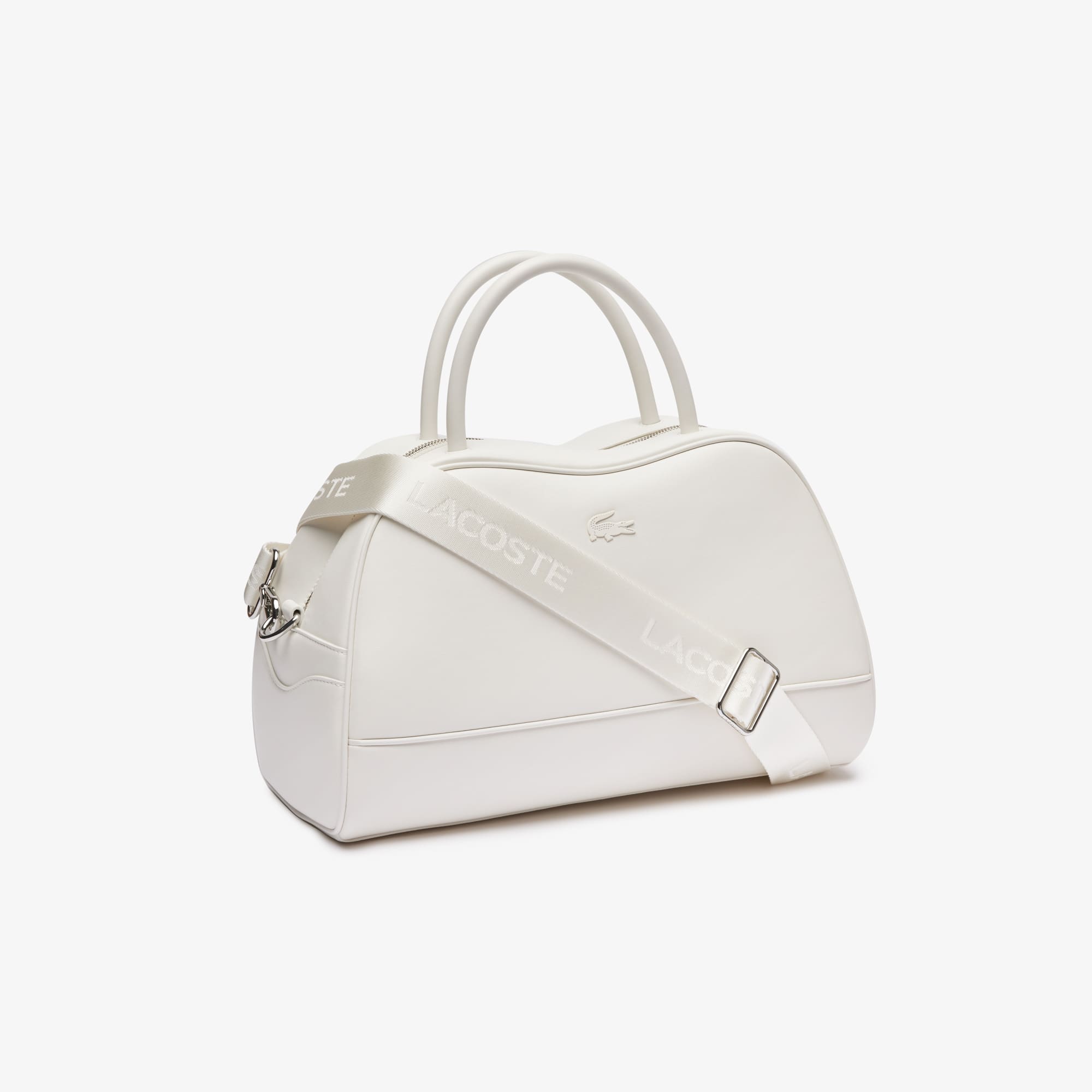 Grand sac à main Lora en cuir Sacs à main & Cabas - Blanc - Lacoste - Femme