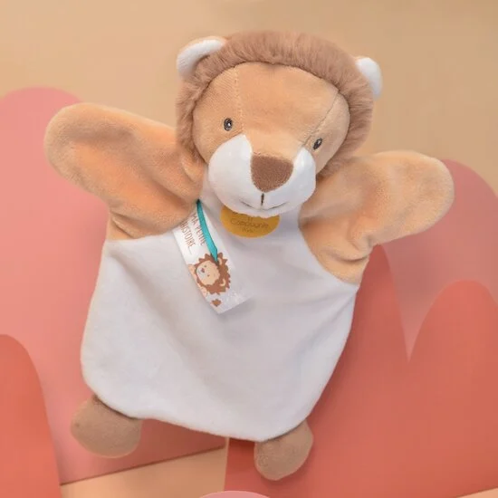 Marionnette à main Lion   25 cm   de               Doudou et Compagnie