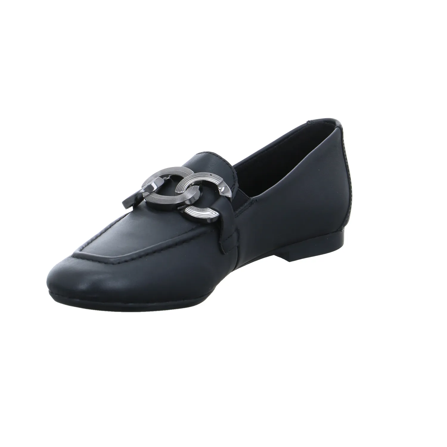 REMONTE Slipper Schwarz Leder