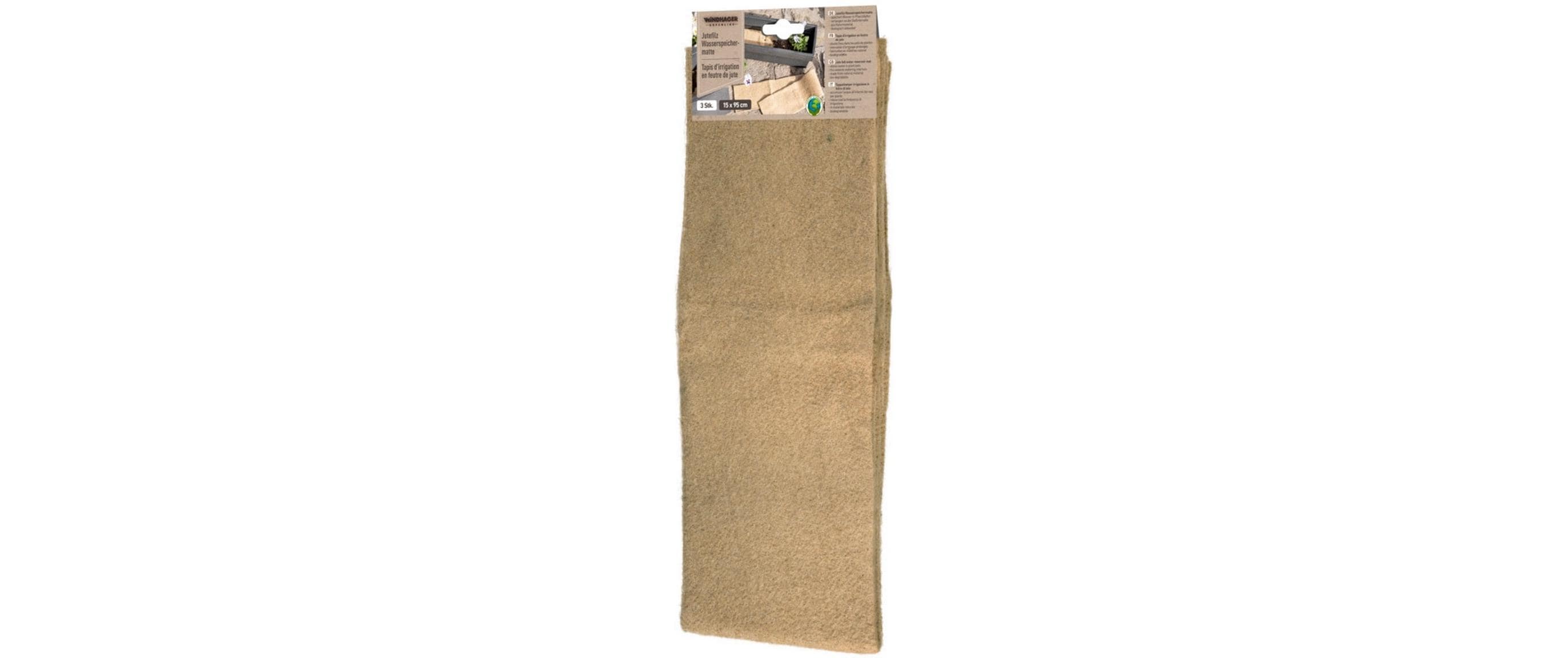 Jutefilz Wasserspeichermatte 3 StückPflanzenvlies